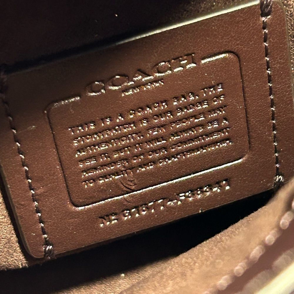 Coach Cassidy Purple Metallic Star Embellished Crossbody Bag F38341 - Picture 7 of 16